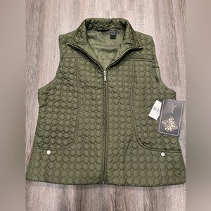 Jane Ashley Olive Green Vest Sz‎ XL